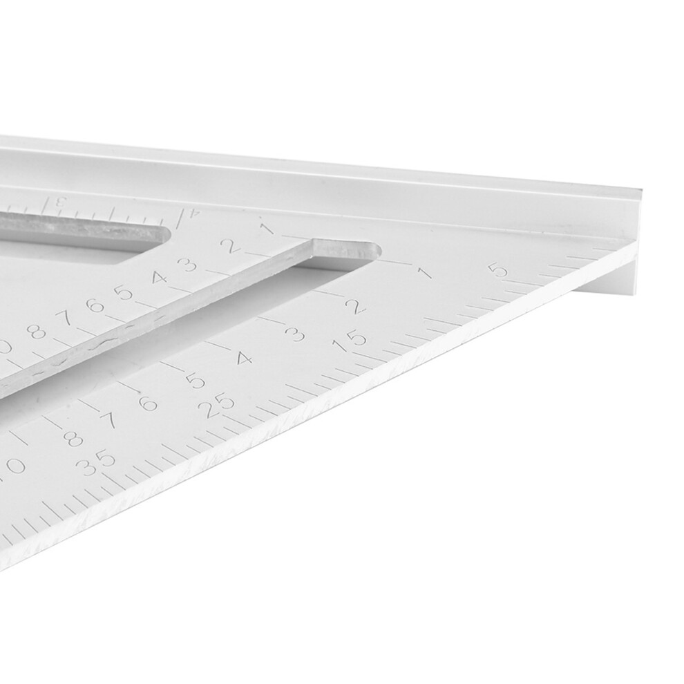 Aluminum Alloy Rafter Triangle Ruler Protractor Square Carpenter Measurement Tool 9401323944872