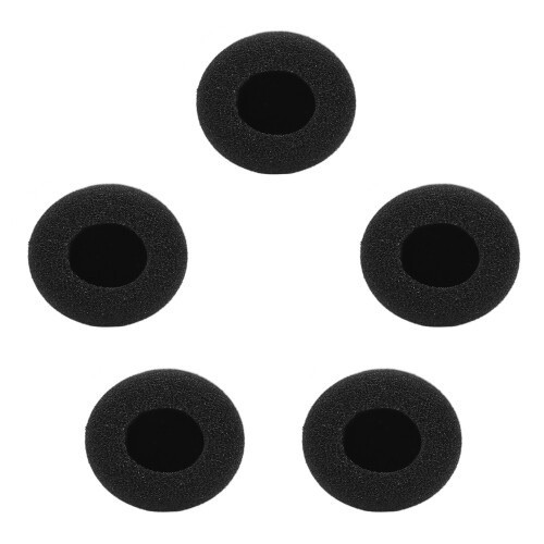 Mini Microphone Windscreens Mic Foam Covers for Lapel Headset Microphone Black, Pack of 5pcs 2