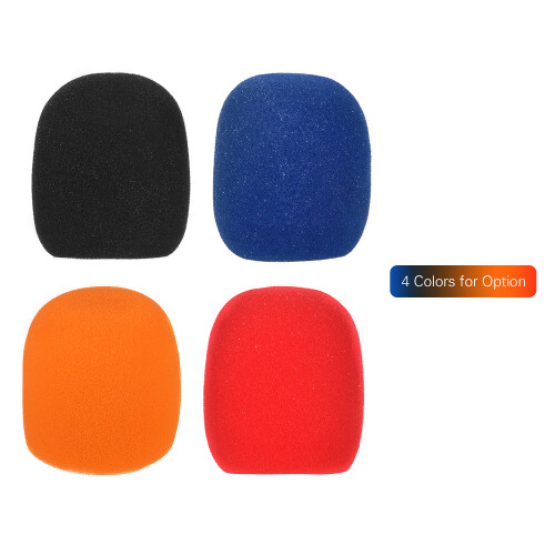 5 Stück Mikrofonwindschutz Foam-Cover für Standard-Kugelmikrofone 2