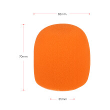 5 Stück Mikrofon-Windschutz-Abdeckungen aus Schaumstoff, 70mm, Durchmesser 62mm, 4 Farben