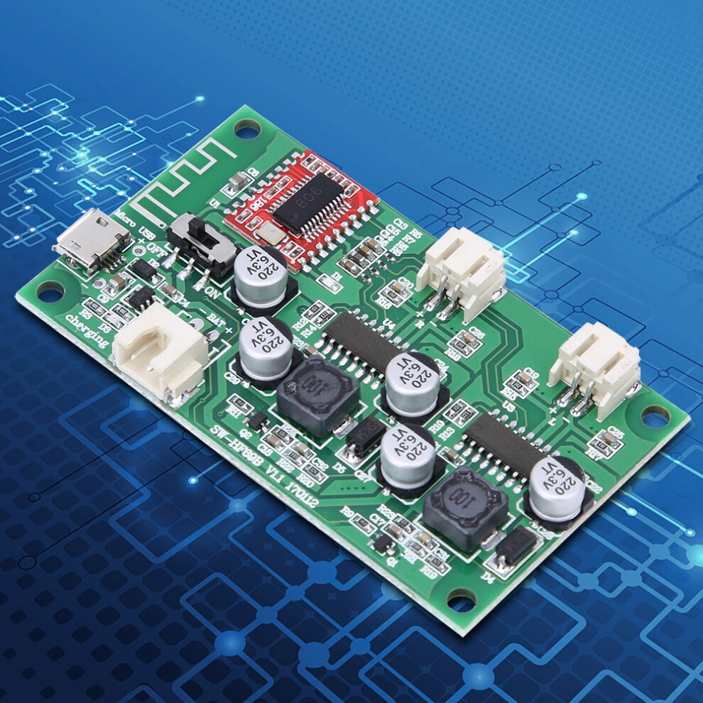Hf69b Power Amplifier Board Speaker Modified Board 2X6w Compatible With Bluetooth 9451323946109