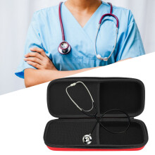 Portable Household Stethoscope Storage Box Organizer Case Storage Bag ContainerRed