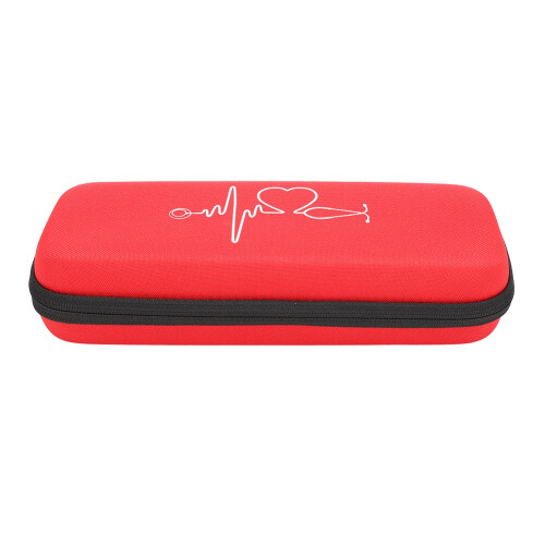 Portable Household Stethoscope Storage Box Organizer Case Storage Bag ContainerRed 1