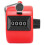 BERM Hand Tally Counter 4-Digits Plastic Knob Reset Handheld Counting Tool with HookRed 2