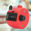 BERM Hand Tally Counter 4-Digits Plastic Knob Reset Handheld Counting Tool with HookRed 7