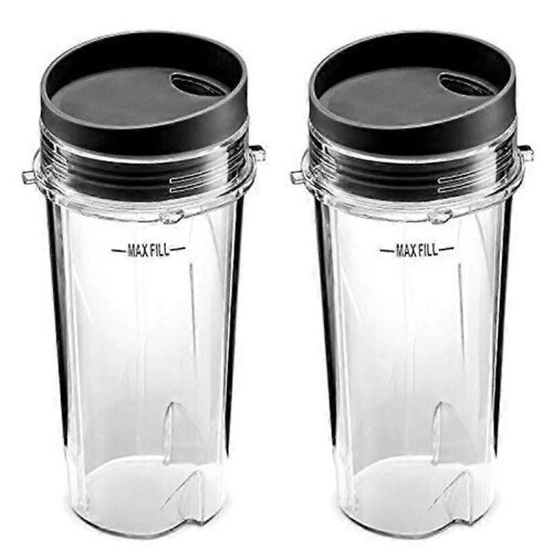 AD-Replacement for Ninja 16 Oz Cup Single Serve - for Nutri Ninja BL770 BL780 BL660 Blender (2-Pack)