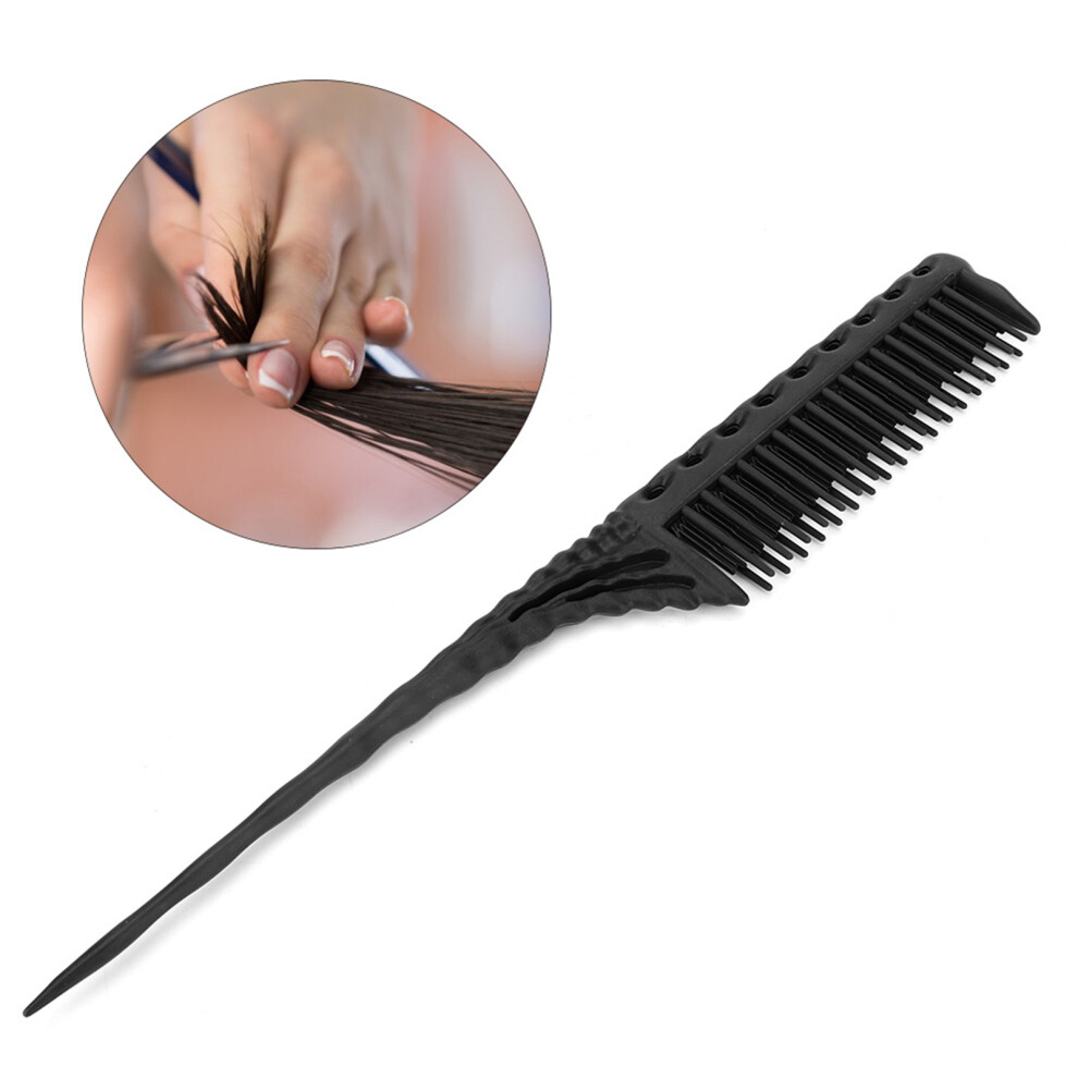Unisex Black Hair Care Hair Styling Modeling Comb Lightweight Hair Salon Supplies Comb (Black)