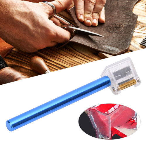 Multi Function Leather Edge Oil Pen Edge Dye Roller Applicator DIY Leather Crafts Tool(Blue )