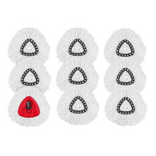 Pack Of 9 Mop Replacement Accessories Head For Vileda Easywring & Clean, Microfibre Turbo Mop Replacement