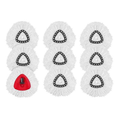 Pack Of 9 Mop Replacement Accessories Head For Vileda Easywring & Clean, Microfibre Turbo Mop Replacement
