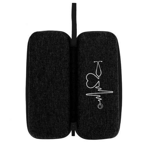 Simple Shockproof Stethoscope Storage Bag EVA Portable Stethoscope Organizer BoxBlack