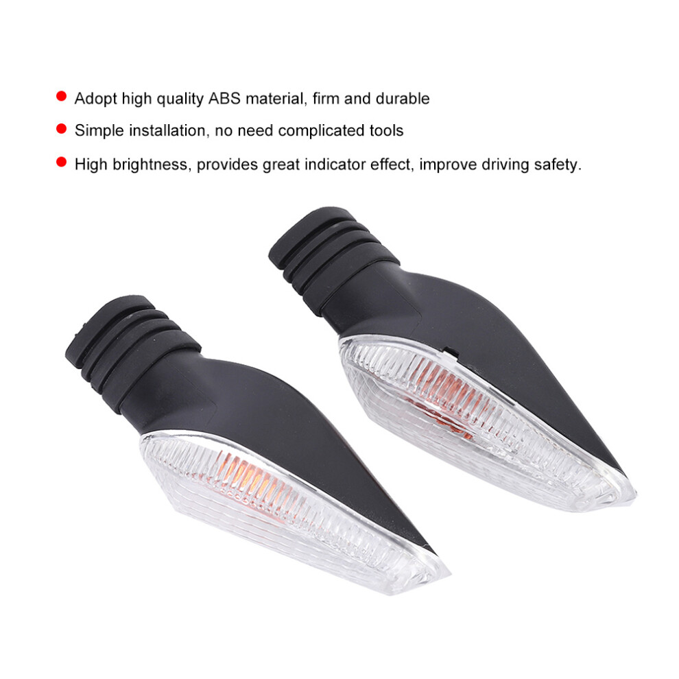 Pair Of Turn Signal Indicator Lamp Fits For Ducati Streetfighter 848 1099 Multistrada 1200Transparent Lens Light 3631323953505