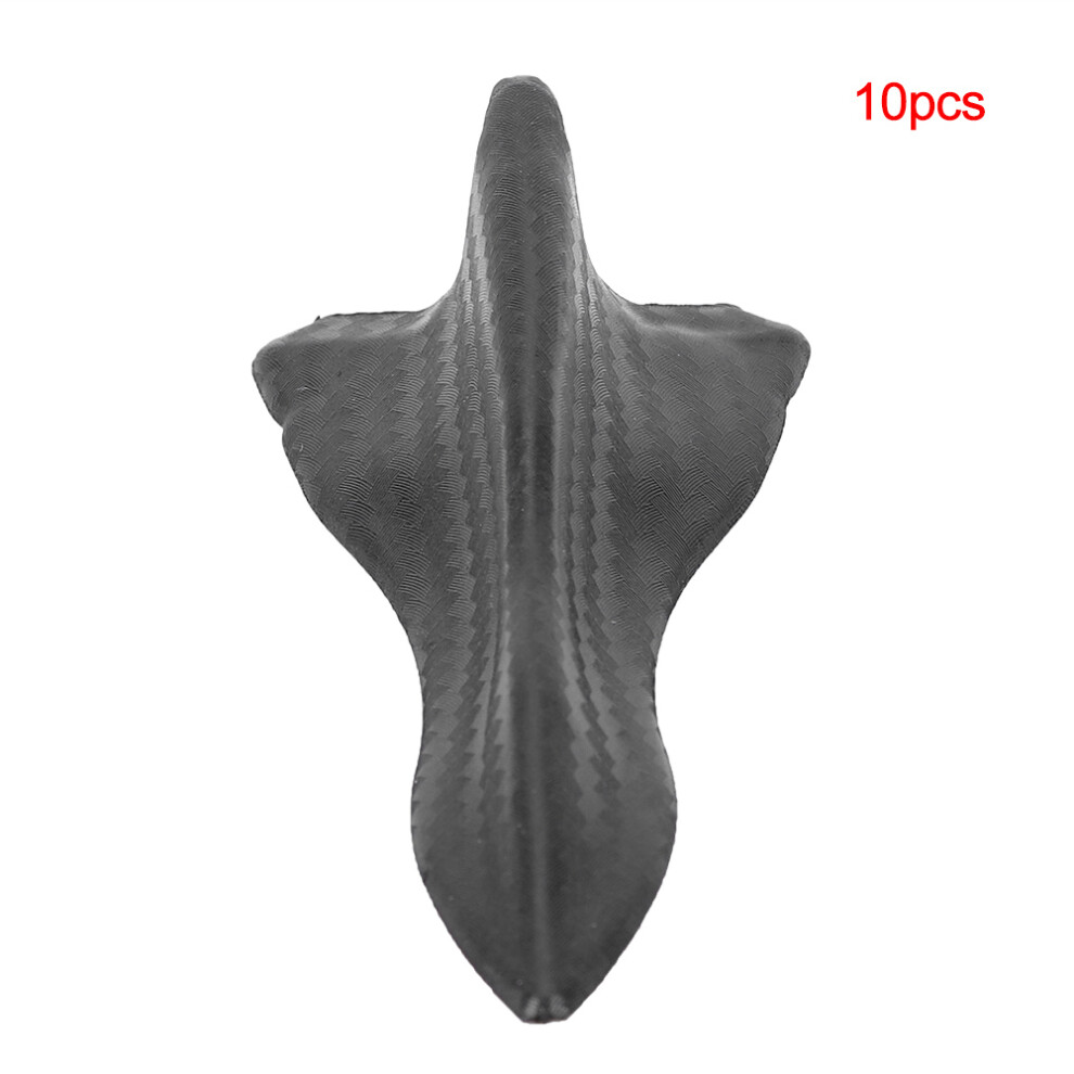 10Pcs Carbon Fiber Style Universal Car Rear Roof Shark Fins Spoiler Wing Decor 7661323954468