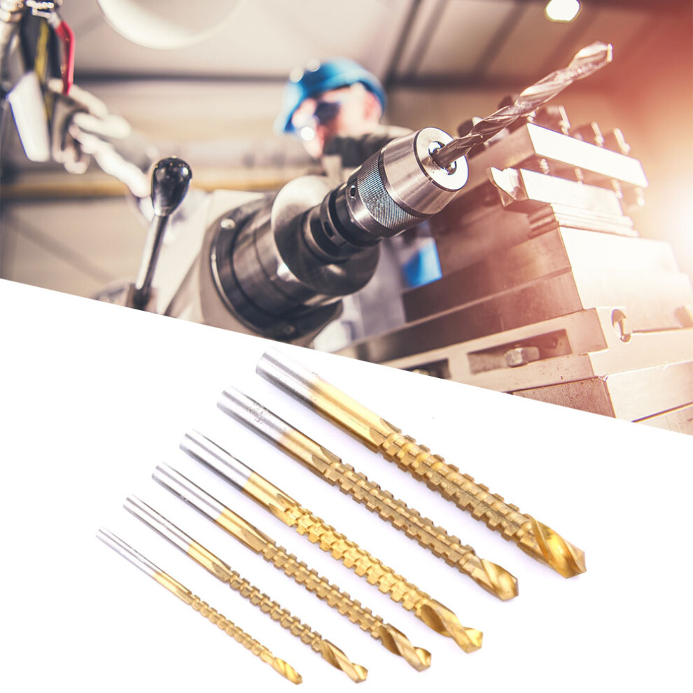 6Pcs Saw Bits High Speed Steel Woodworking Hole Drilling Power Tool Accessories 3-8Mm 7901323957442