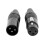 5 Pair 3 Pin XLR Plug Audio Socket Cannon Connector Black 11