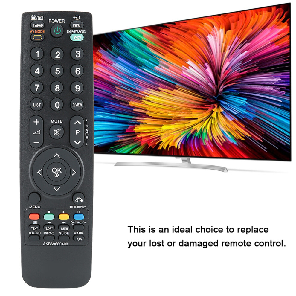 Abs Television Remote Control 10M Distance For Lg Akb69680403 / Akb69680401 / Akb69680409 Black 7691323956858