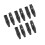5 Pair 3 Pin XLR Plug Audio Socket Cannon Connector Black 12