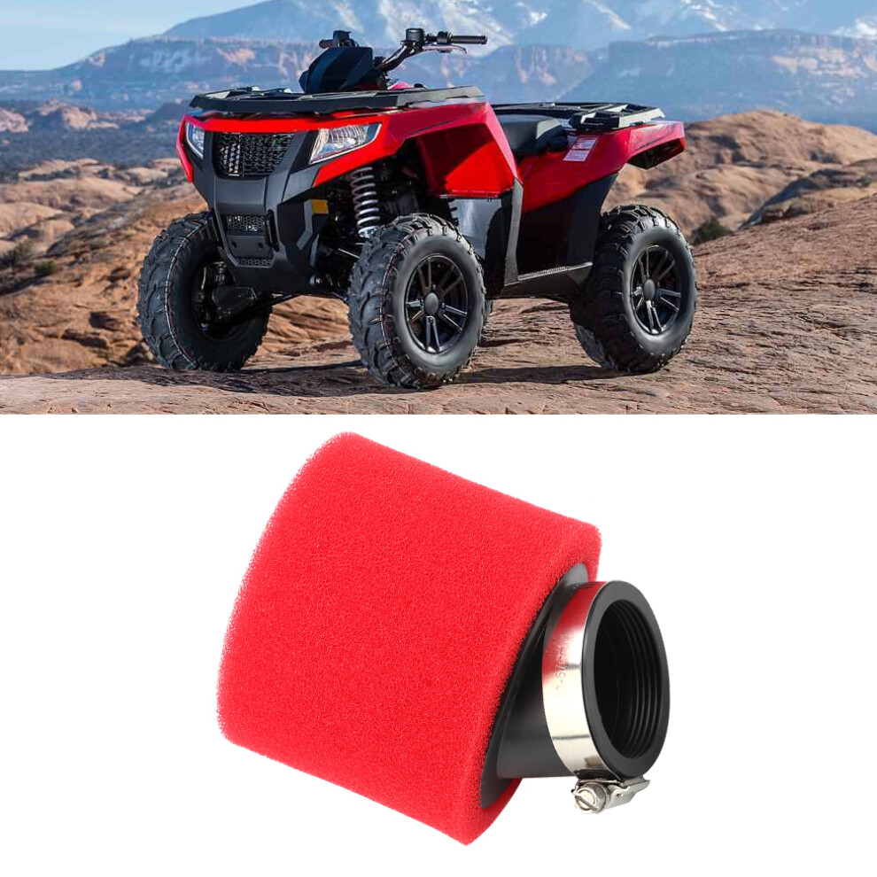 Air Filter For Dirt Bike Scooter Atv Quad Motorcycle 48Mm/1.89Inbevel Red 5041323960393