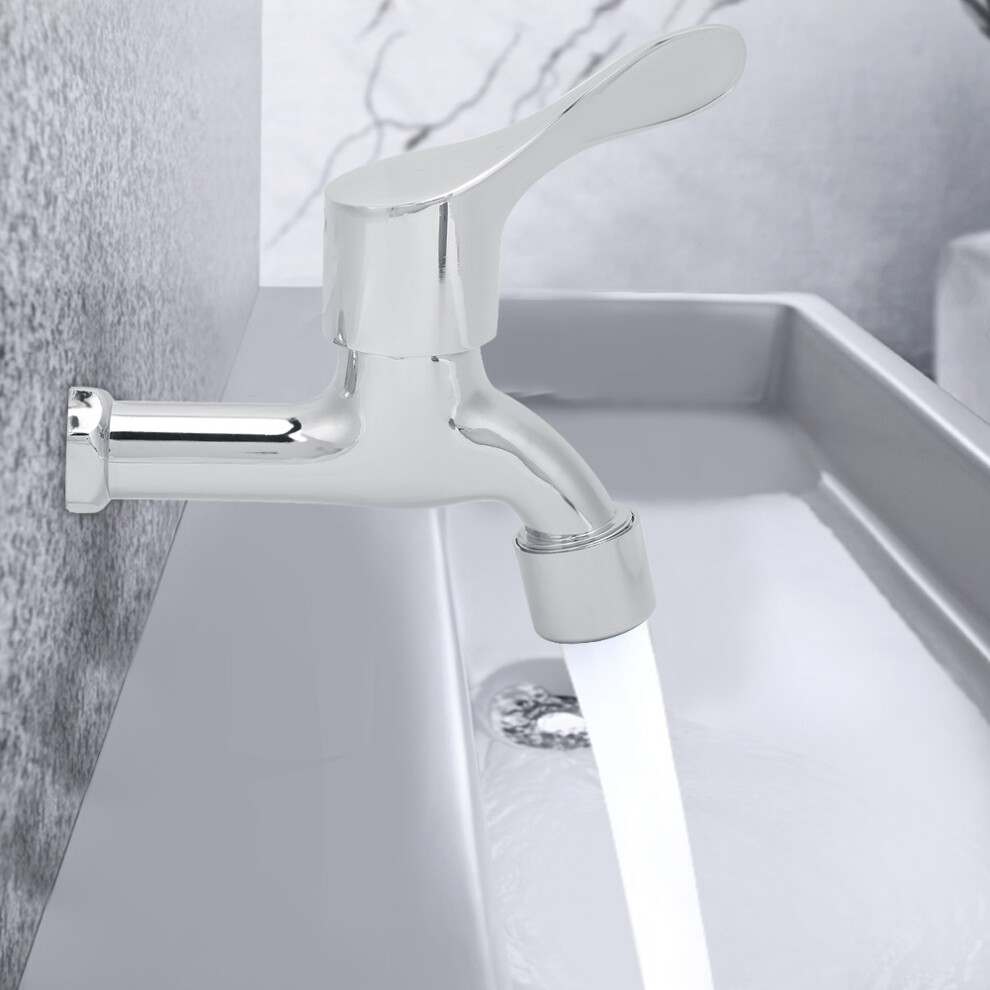 G1/2In Zinc Alloy Beautiful Chrome Plated Household Faucet Water Tap For Home Bathroom Kitchen 9471323961384