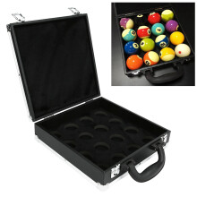 Snooker Billiard Balls Storage Box Pool Carrying Case Accessory with Carry Handle