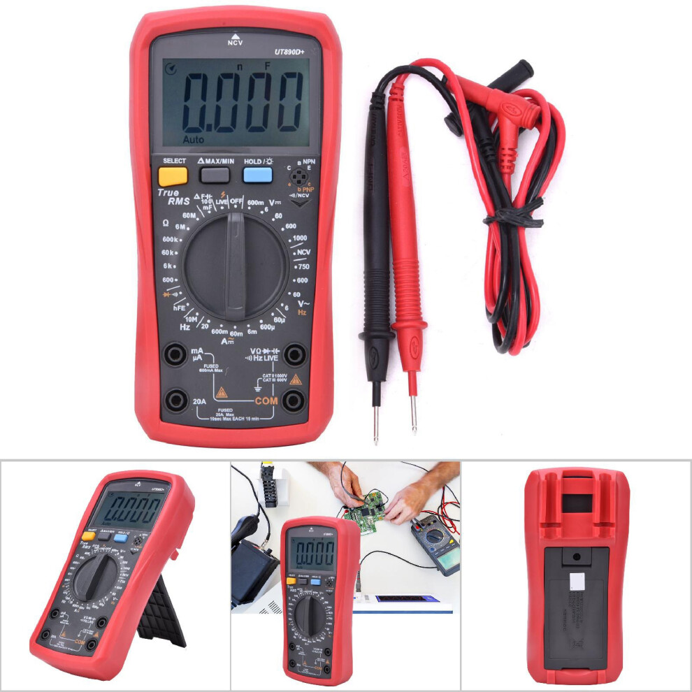 Uni T Ut890d 6000 Digits Manual Range True Rms Multi Function Digital Multimeter 8021323965403