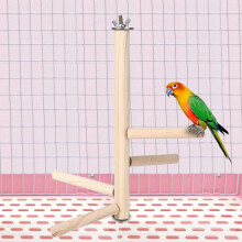 Holzvogelkäfigständer Papageienstand Ruhewachsständer 26x23,5cm