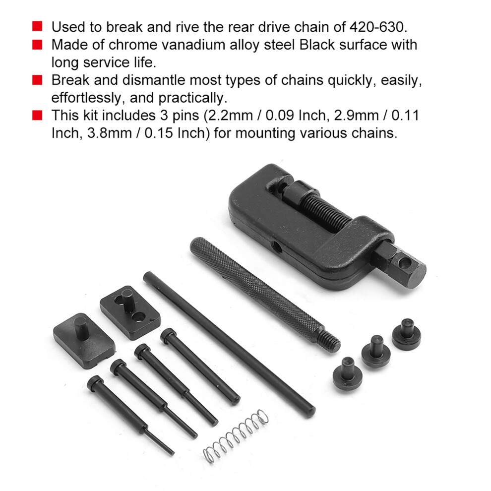 13Pcs/Set Disassembly Splitter Riveting Dechainer Remove Timing Chain Breaker Set Motorcycle Tool 4971323966709