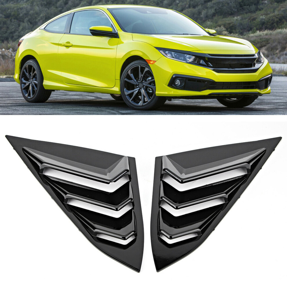 Car Rear Window Vent Outlet Louver Fender Trim Fits For Honda Civic 2016-2019 8711323968558