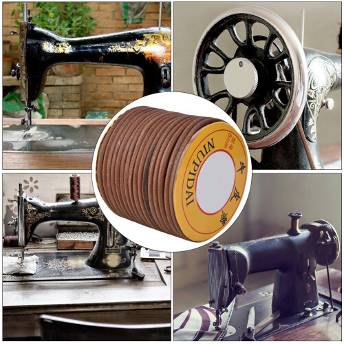Sewing Machine Leather Belt 20m Sewing Machine Multi Function Cowhide Belt(6mm ) 2