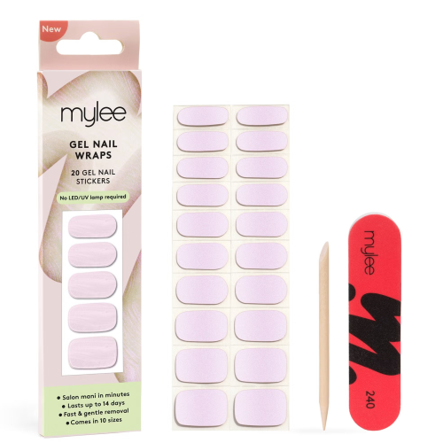 Mylee 20 Gel Nail Wraps Sea Shell Iridescent Gloss Finish