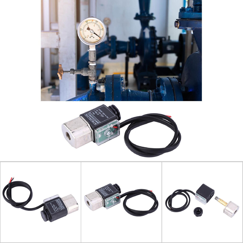Solenoid Valve Cast Iron Mute Oil Free Unloading Drain Valve Air Compressor Pump Fitting 9431323975705