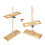 2 Hole Funnel Stand Laboratory Accessory Adjustable Height Wooden Funnel Rack 7
