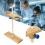 2 Hole Funnel Stand Laboratory Accessory Adjustable Height Wooden Funnel Rack 3