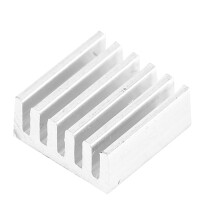 Elektronik 100 Stück 9x4x9 mm Aluminum-Kühlkörper mit Klebstoff für Leiterplatten und integrierte Schaltkreise