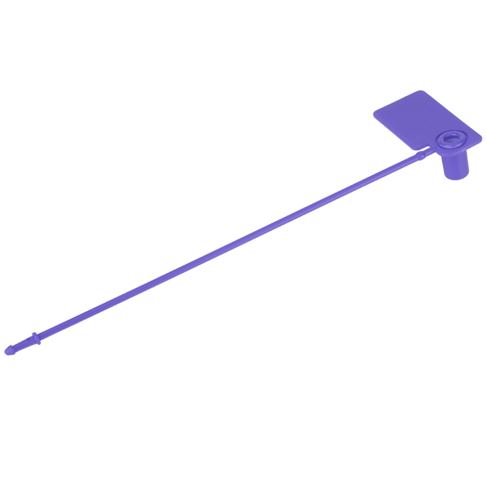 100Pcs Disposable Label Cable Colourful Identification Mark Signs Ties Anti Theft Self Locking Tie(Purple ) 4331323979282