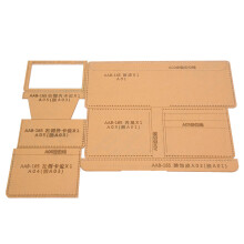 Short Wallet Pattern Acrylic Template Stencil DIY Handmade Leather Crafts Mould