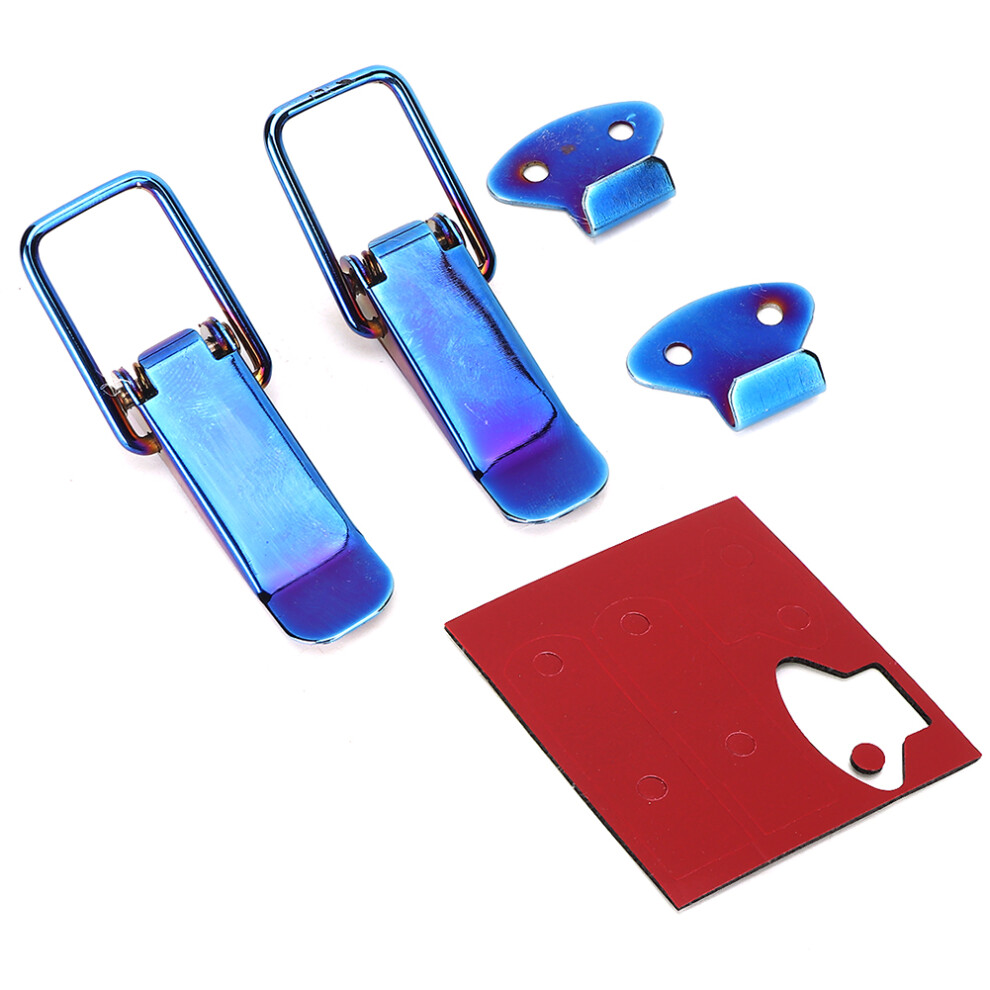 Universal Security Car Truck Hook Lock Clip Quick Release Small Blue 7901323980167