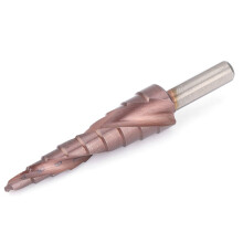 Step Drill Bit Cobalt Coating High Speed Steel M35 Triangular Shank Hole Opening Tool4-12(9 steps)