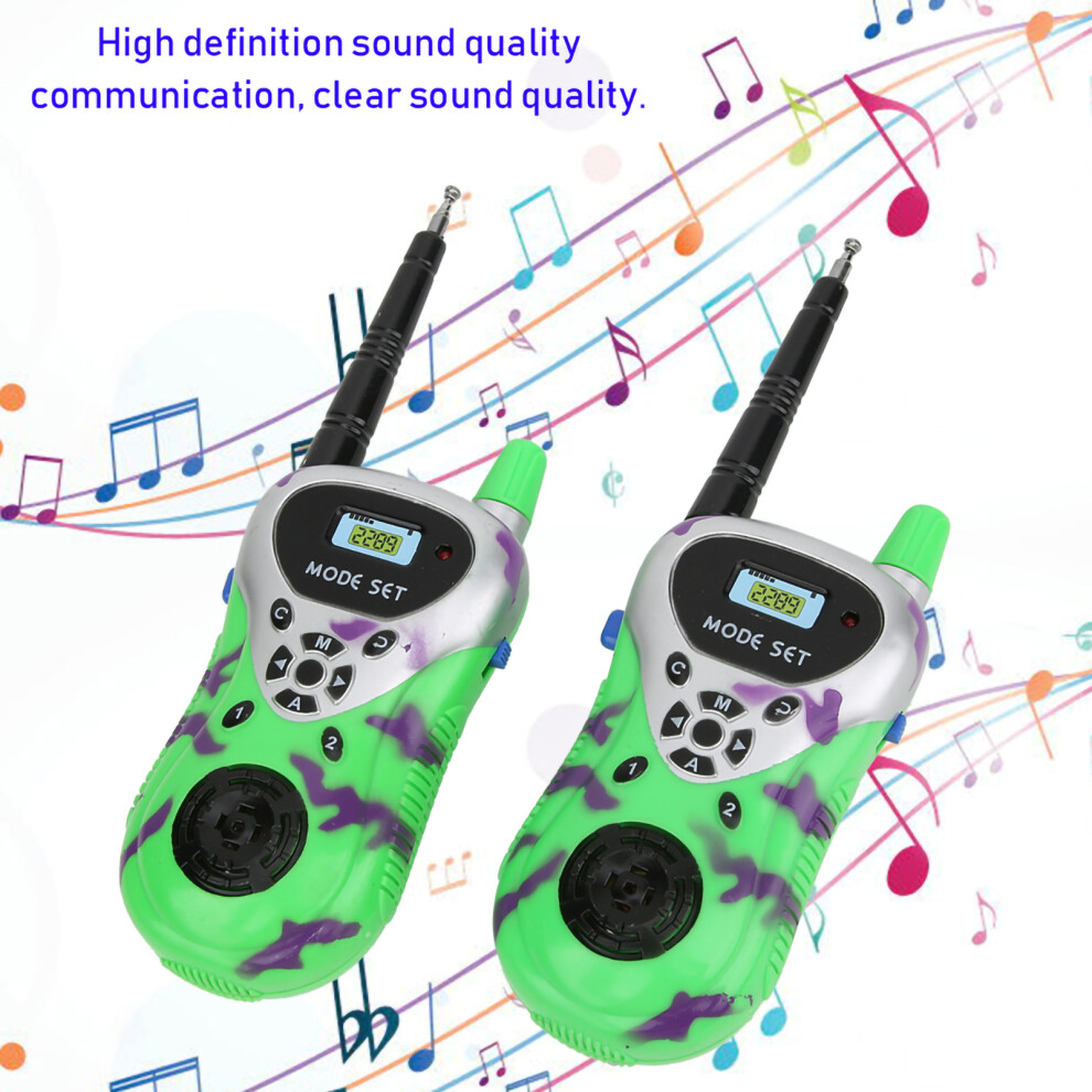 2 Pcs Children Mini Two Way Radio Walkie Talkie Toy Wireless Communication Parent Child Interactive Outdoor Toy