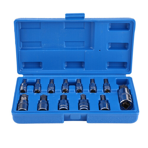13Pcs Torx Star Bit Socket Set 1/2inch 3/8inch 1/4inch Drive 1