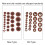 26pcs Multi Size Sax Leather Pads Replacement Set for Alto Saxophone 4