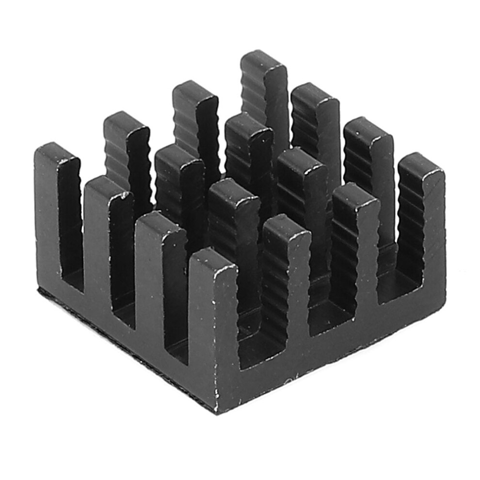 20Pcs Heat Sink Aluminum For Led Printed Circuit Board With Adhesive 14X14x8mmblack 4631323986533