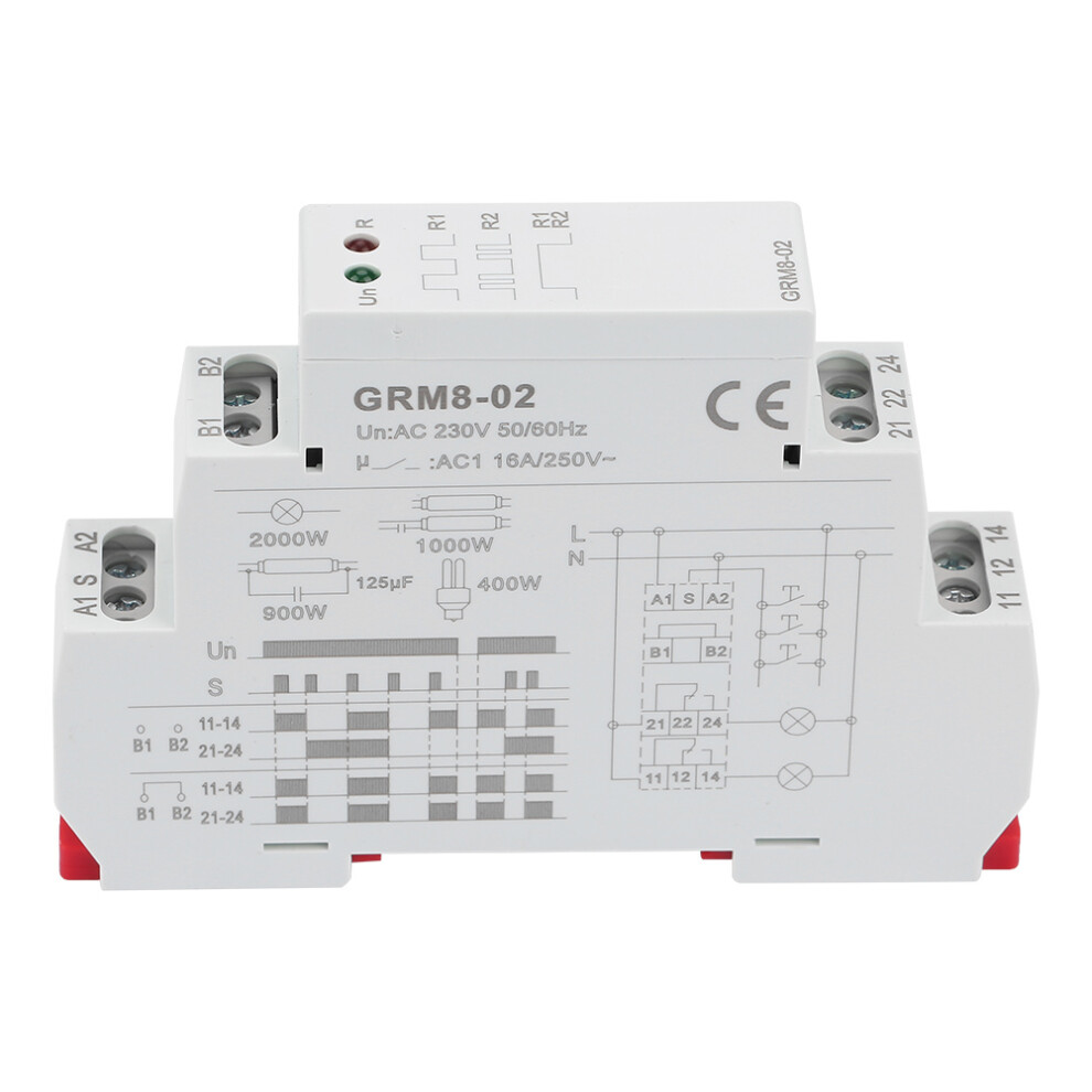 Grm8-02 Electronic Impulse Relay Latching Relay Memory Relay Ac 8081323989700