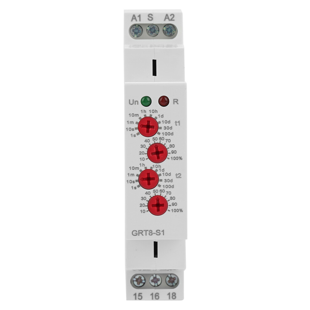 Grt8-S1 Mini Asymmetric Cycle Timer On/Off Repeat Cycle Time Relay Ac 9441323989695