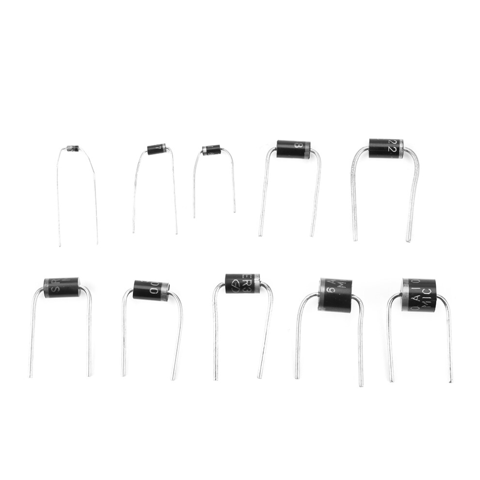 90Pcs 10 Values Rectifier Diode Assortment Electronic Kit 1N4148-10A10 With Storage Box 9451323990867