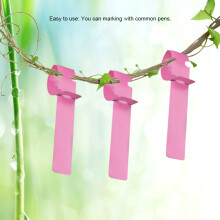 Plastikpflanzenschilder 100 Stück Gartenstecker Gartenmarkierungen Rasendekoration Pink Labels