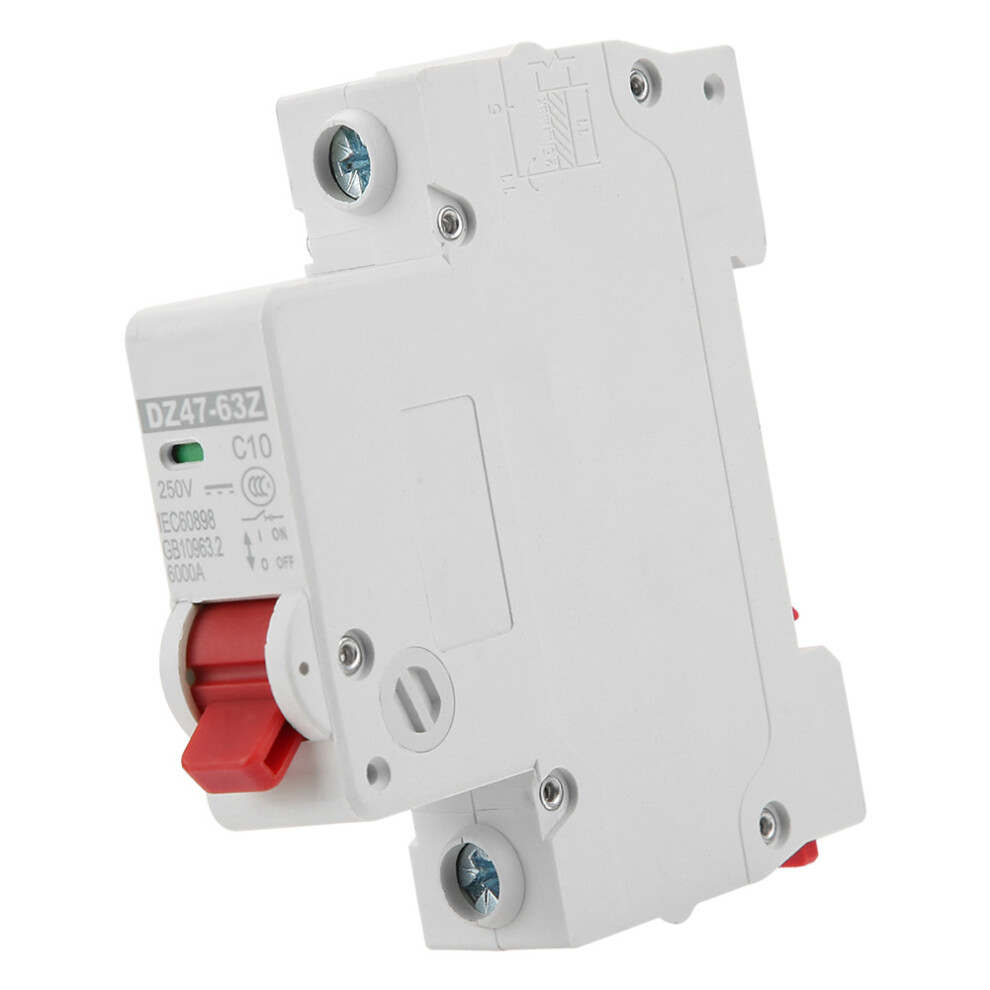 Dz47-63Z-1P 10A Dc Miniature Circuit Breaker Leakage Protection Air Switch 3731323991863