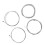 Robuste 4-String E-Bass-Saiten 1mm-2,5mm Silber 7