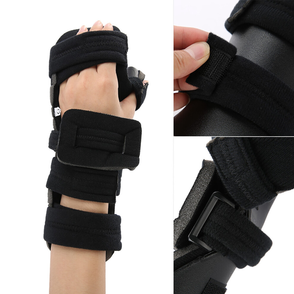 Adjustable Wrist Brace Guard Hand Training Sprain Arthritis Splint Support Hard Fracture Left S
