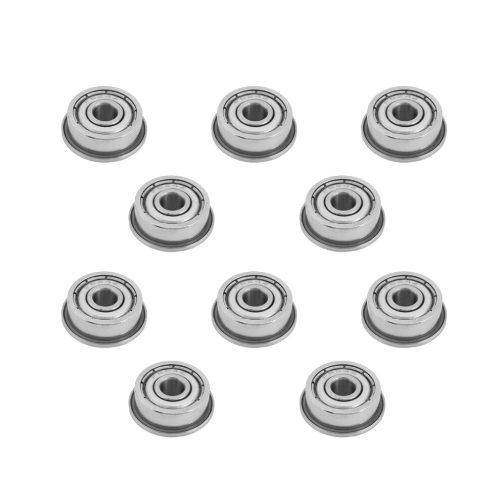 10Pcs F624zz Double Shielded Miniature Flanged Ball Bearings 4X13x5mm 6931323993042